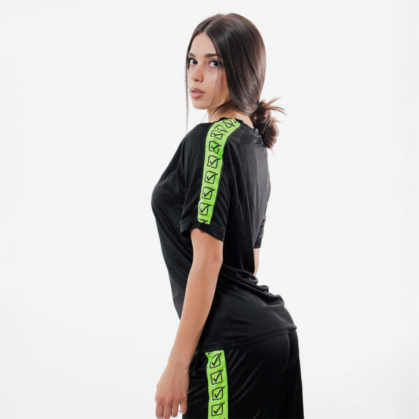 Tricou Givova Poly Band, Galben Fluo / Negru - imagine 2