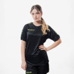 Tricou Givova Poly Band, Negru / Galben Fluo