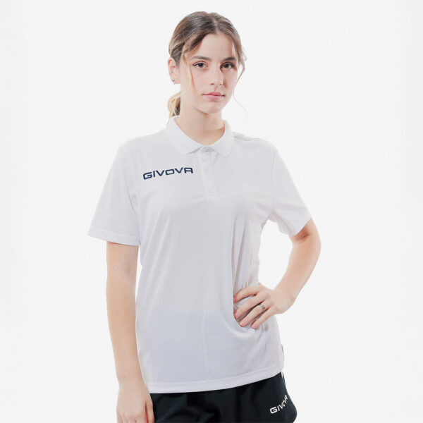 387A4257 Tricou polo Givova Pocket, Alb - imagine 1