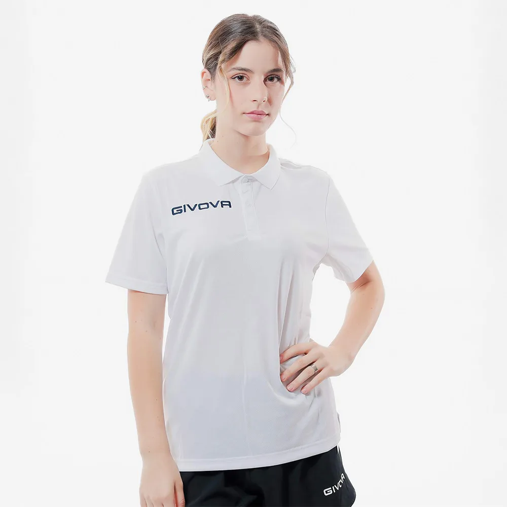 Tricou polo Givova Pocket, Alb - imagine 1