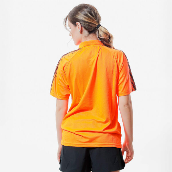 Tricou polo Givova Club, Portocaliu Fluo / Negru - imagine 2