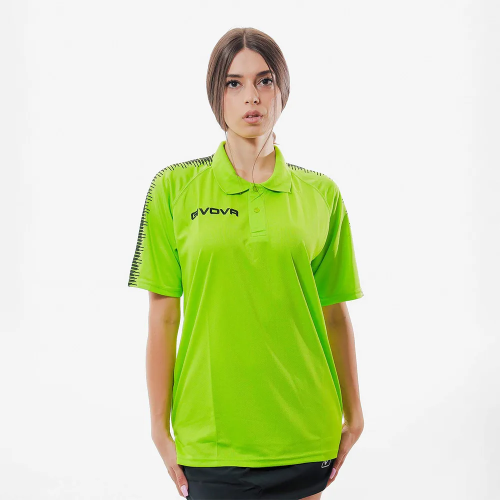 387A4295 Tricou polo Givova Club, Verde mar - imagine 1