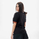 Tricou polo Givova Action, Negru / Portocaliu Fluo - imagine 3