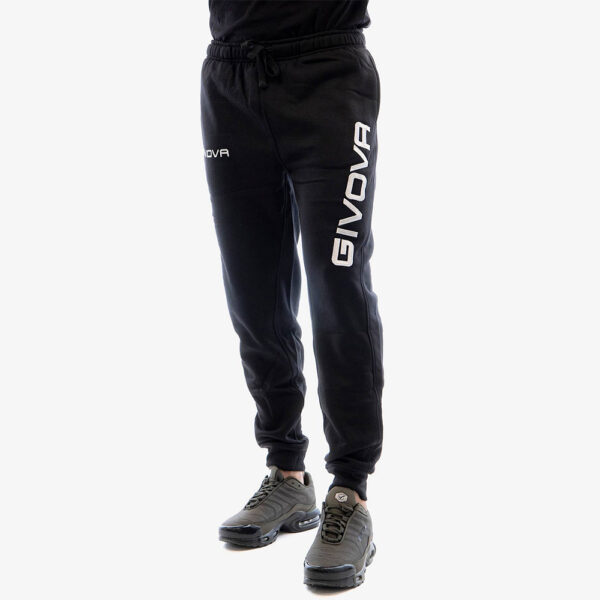 Pantaloni lungi Givova King Felpa, Negru - imagine 1