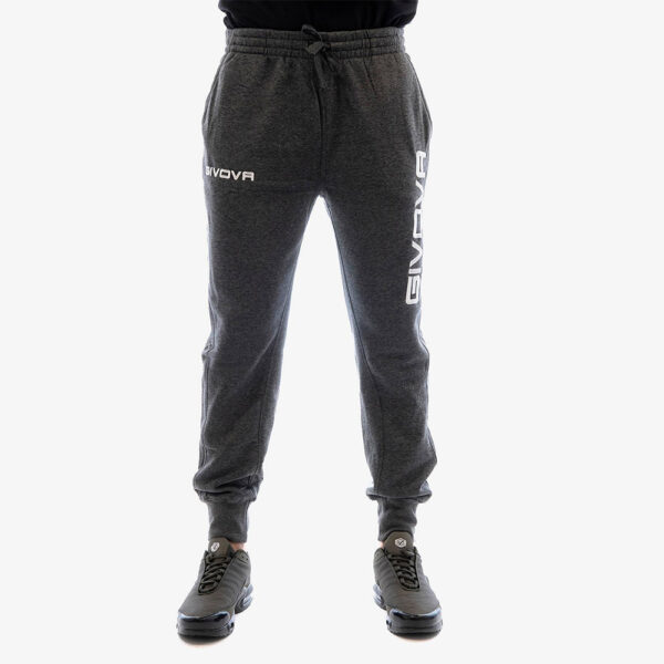 Pantaloni lungi Givova King Felpa, Gri - imagine 2