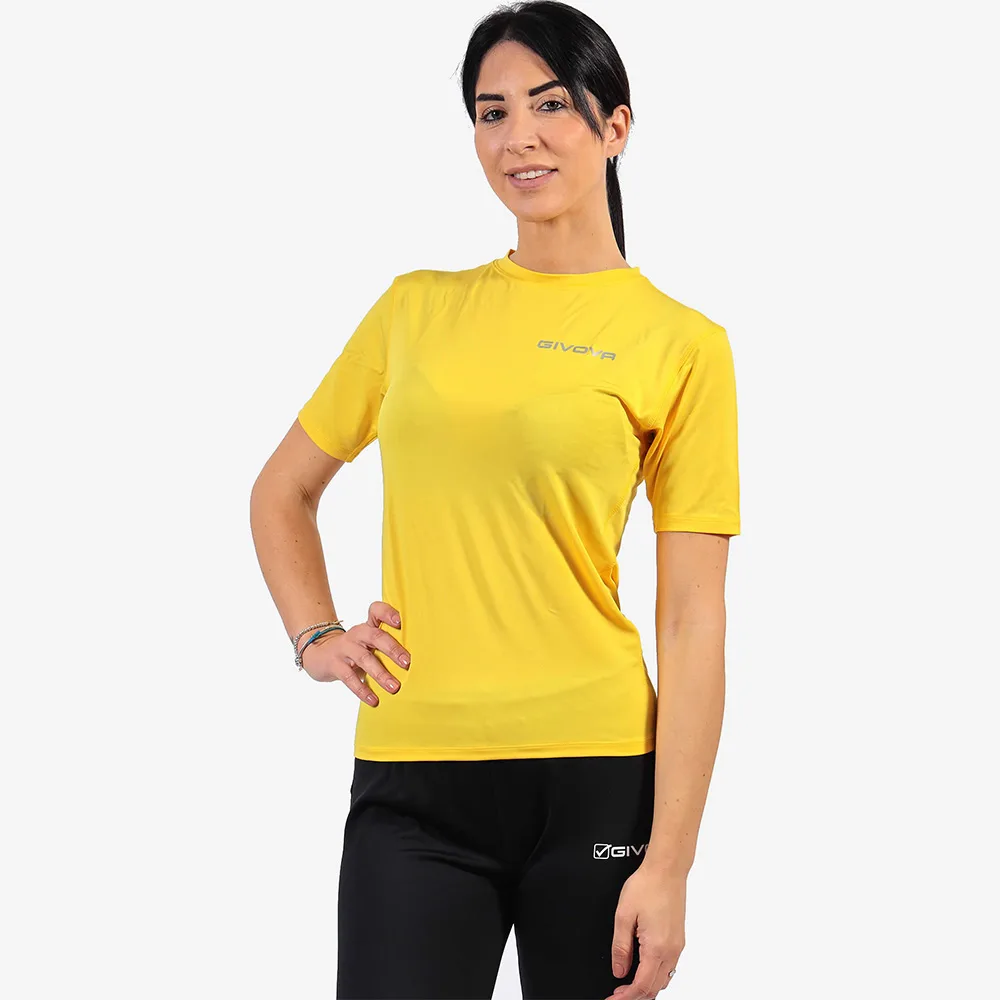 Tricou elastic Givova Corpus 2, Galben - imagine 1