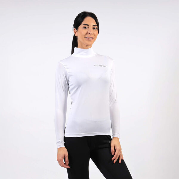 387A5220 Bluza elastica Givova Corpus 3 Lupetto, Alb - imagine 1