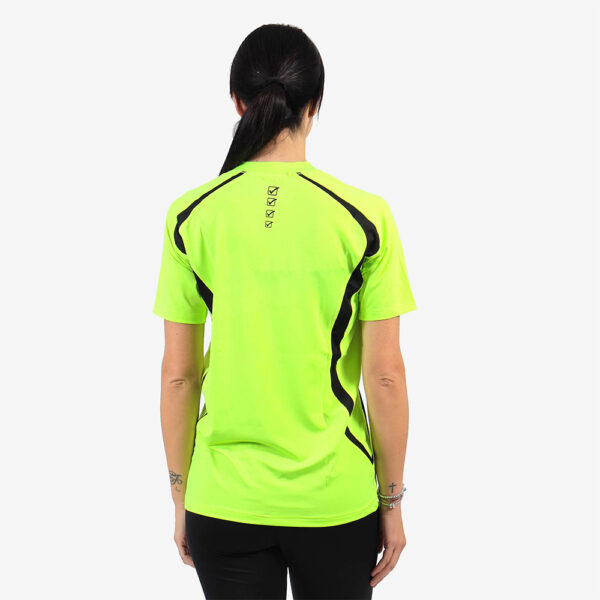 Tricou Givova Running, Galben Fluo / Negru - imagine 2