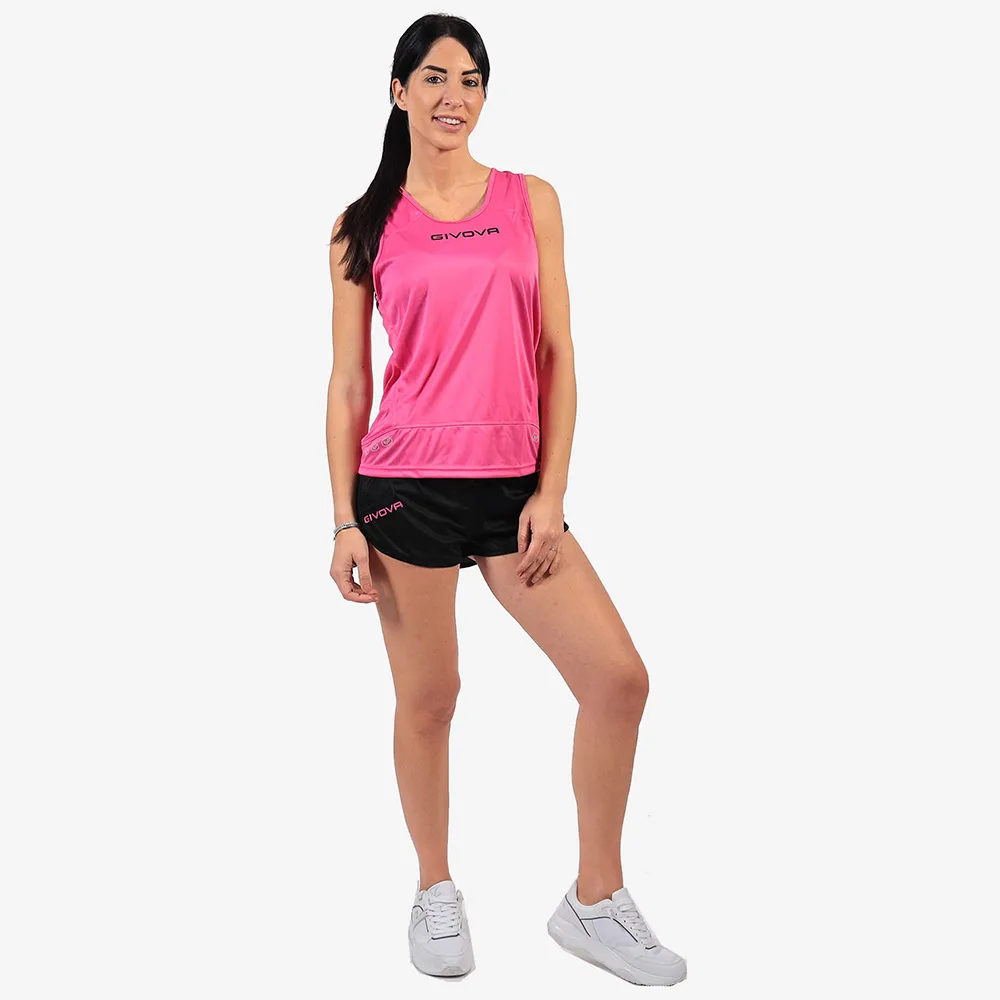 Set echipament atletism Givova New York, Fuxia / Negru - imagine 1