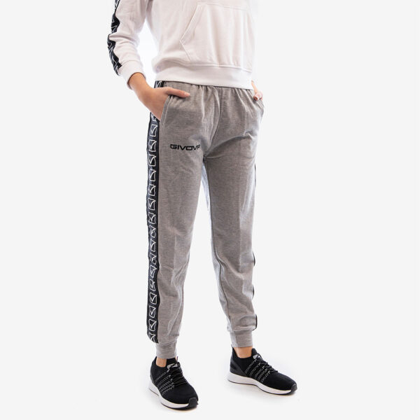 Pantaloni lungi Givova Terry Band, Gri - imagine 1