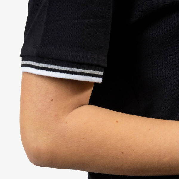 Tricou polo Givova Action, Negru / Alb - imagine 2