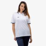 Tricou polo Givova Action, Alb / Bleumarin