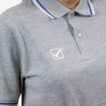 Tricou polo Givova Action, Gri deschis / Alb - imagine 3