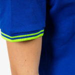 Tricou polo Givova Action, Albastru Royal / Galben Fluo - imagine 2