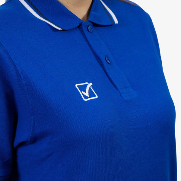 Tricou polo Givova Action, Albastru Royal / Alb - imagine 3