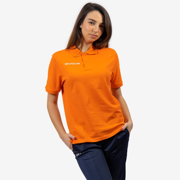 387A5984 Tricou polo Givova Summer, Portocaliu - imagine 1