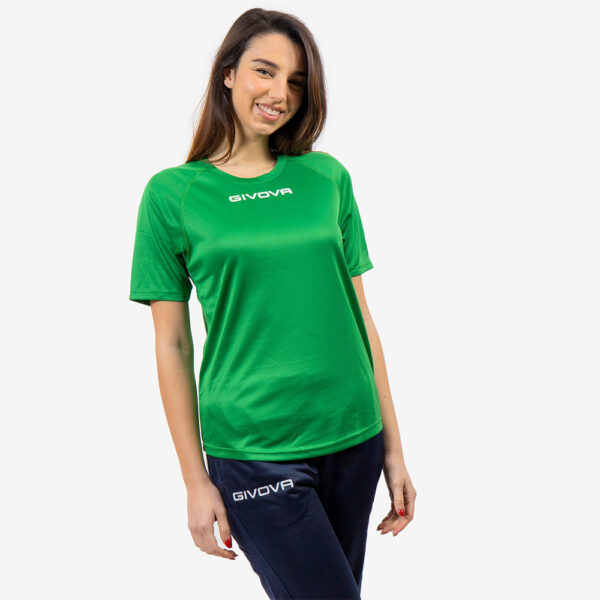Tricou sport Givova One, Verde - imagine 1