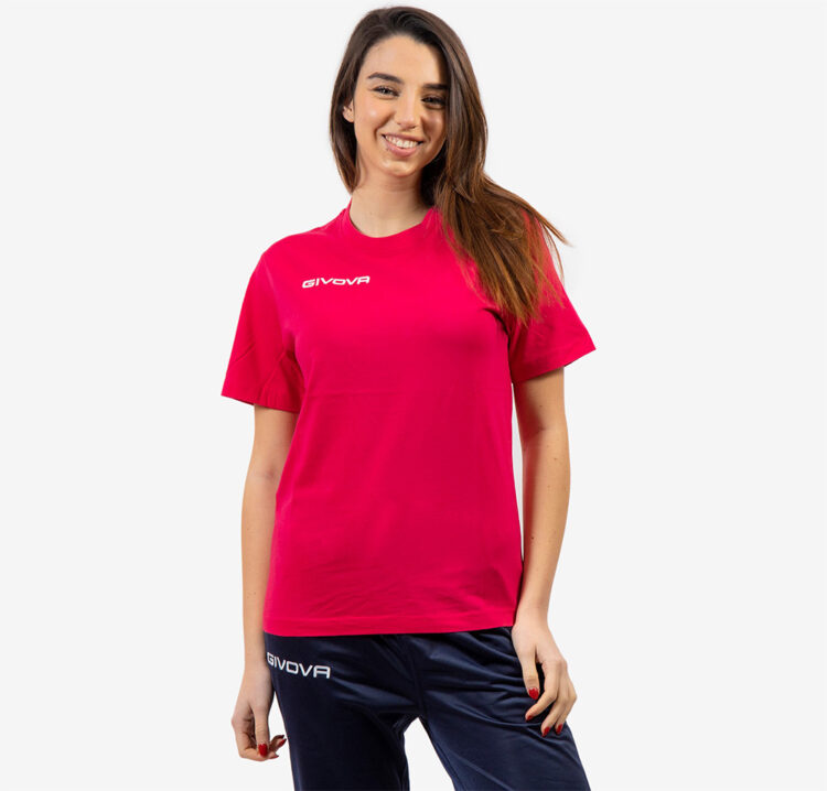 Tricou bumbac Givova Fresh, Fuxia Fluo