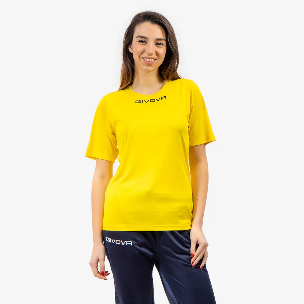 Tricou sport Givova Capo, Galben - imagine 1