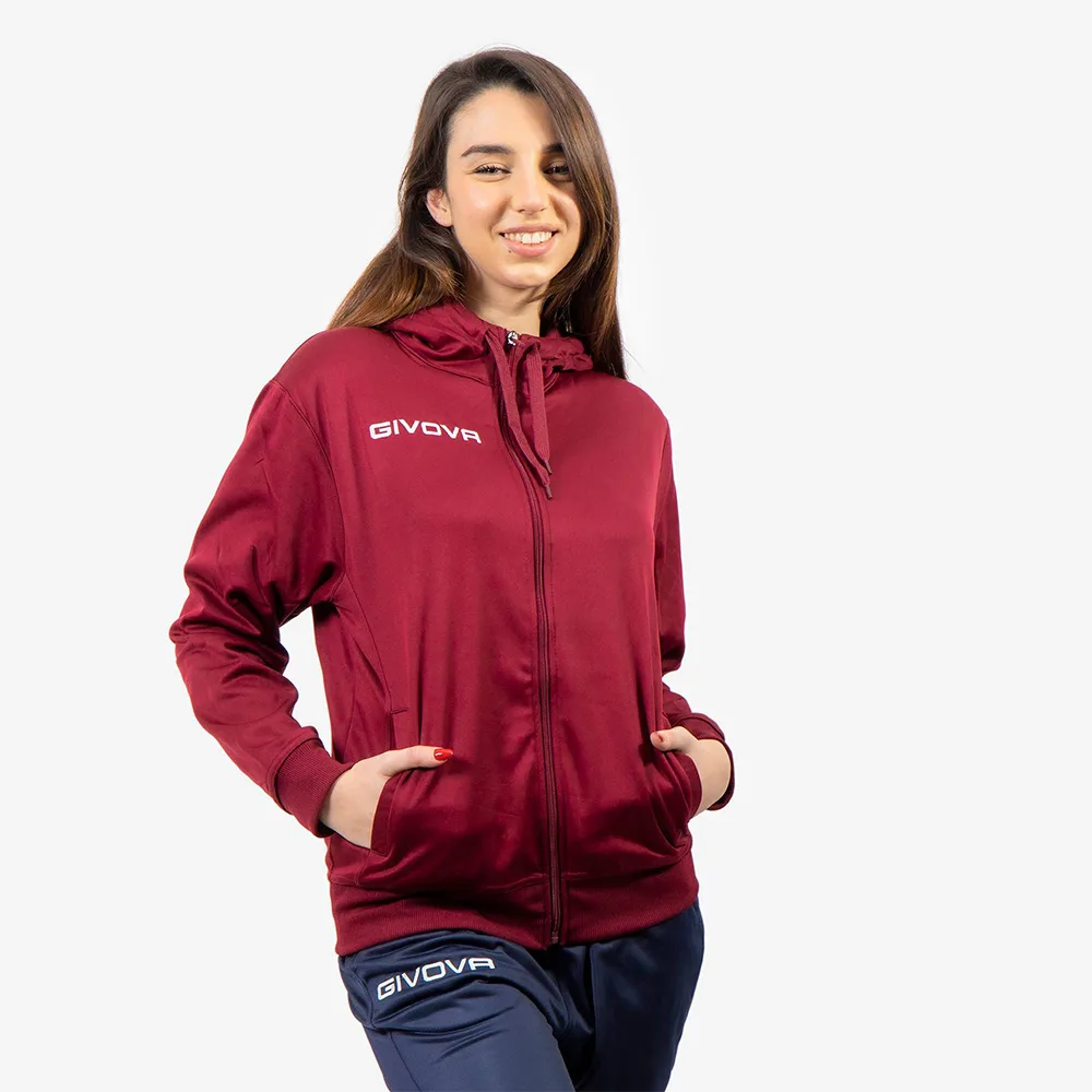 Hanorac Givova Felpa 500, Visiniu - imagine 1