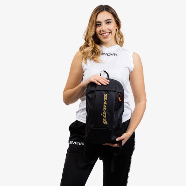 Rucsac sport Givova Capo Luxury, Negru / Auriu - imagine 2