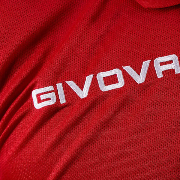 Tricou polo Givova Pocket, Rosu - imagine 4