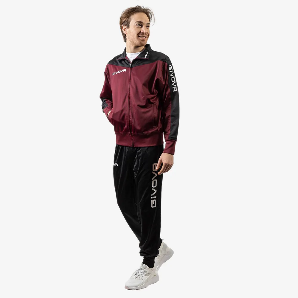 Trening Givova Roma, Visiniu / Negru - imagine 1