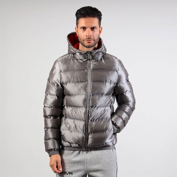 387A7699 Geaca Givova Master, Gri deschis / Rosu - imagine 1