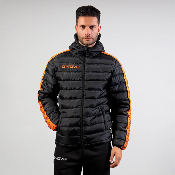 387A7784 Geaca Givova Olanda Band, Portocaliu Fluo / Negru - imagine 1