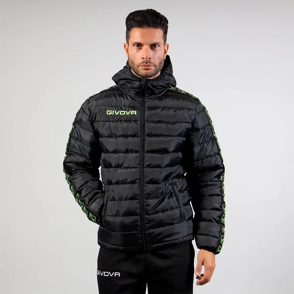 Geaca Givova Olanda Band, Negru / Galben Fluo - imagine 1