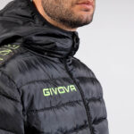 Geaca Givova Olanda Band, Negru / Galben Fluo - imagine 3