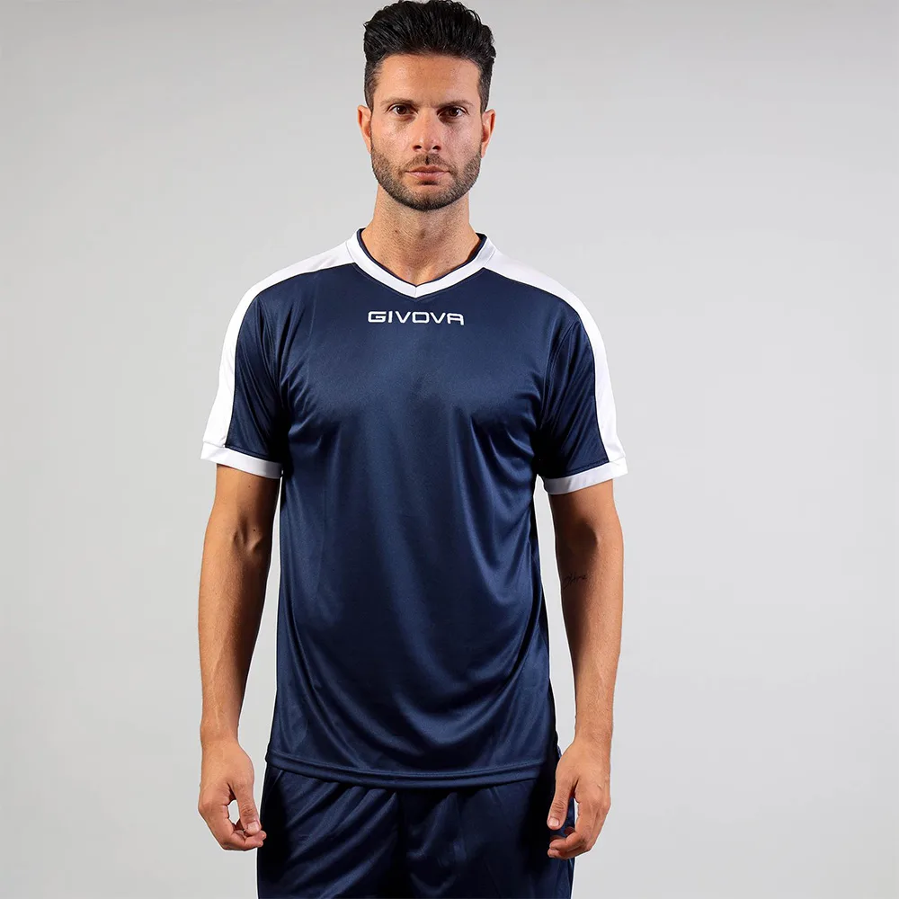 Tricou sport Givova Revolution, Bleumarin / Alb - imagine 1