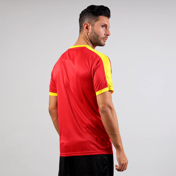 Tricou sport Givova Revolution, Rosu / Galben - imagine 2