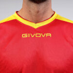 Tricou sport Givova Revolution, Rosu / Galben - imagine 4