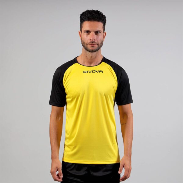 387A7991 Tricou sport Givova Capo, Galben / Negru - imagine 1