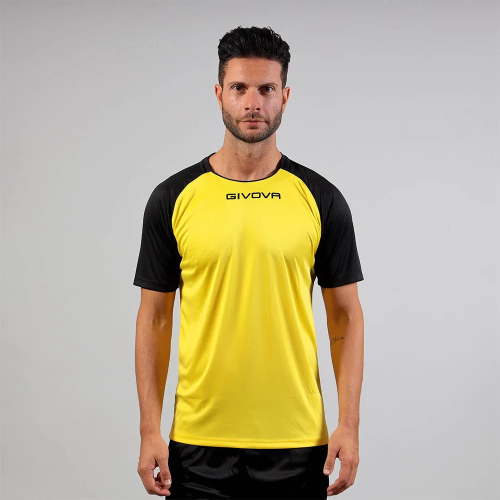 Tricou sport Givova Capo, Galben / Negru - imagine 1