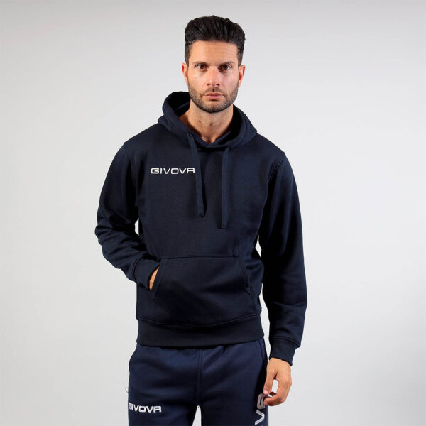 387A8376 Hanorac Givova Felpa Cappuccio New, Bleumarin - imagine 1