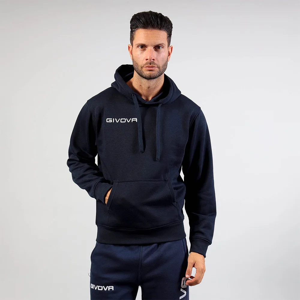 387A8376 Hanorac Givova Felpa Cappuccio New, Bleumarin - imagine 1