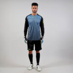 Set echipament portar fotbal Givova Manchester, Albastru Sky / Negru