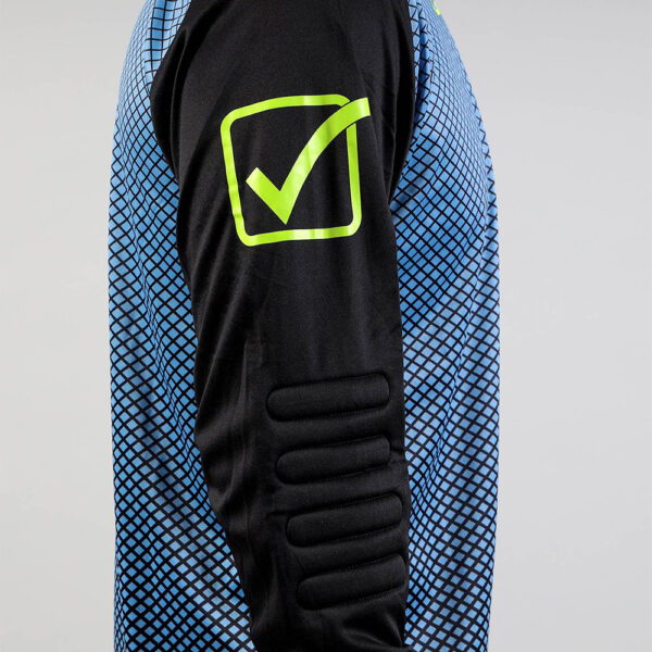 Set echipament portar fotbal Givova Manchester, Albastru Sky / Negru - imagine 3