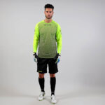 Set echipament portar fotbal Givova Manchester, Galben Fluo / Negru