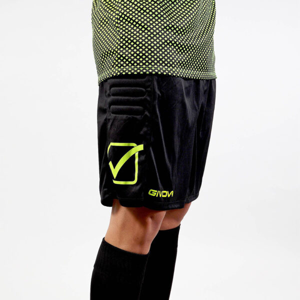 Set echipament portar fotbal Givova Manchester, Galben Fluo / Negru - imagine 4