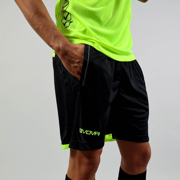 Set echipament arbitru Givova Flag, Galben Fluo / Negru - imagine 4