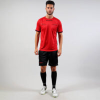 Set echipament arbitru Givova Flag, Rosu / Negru