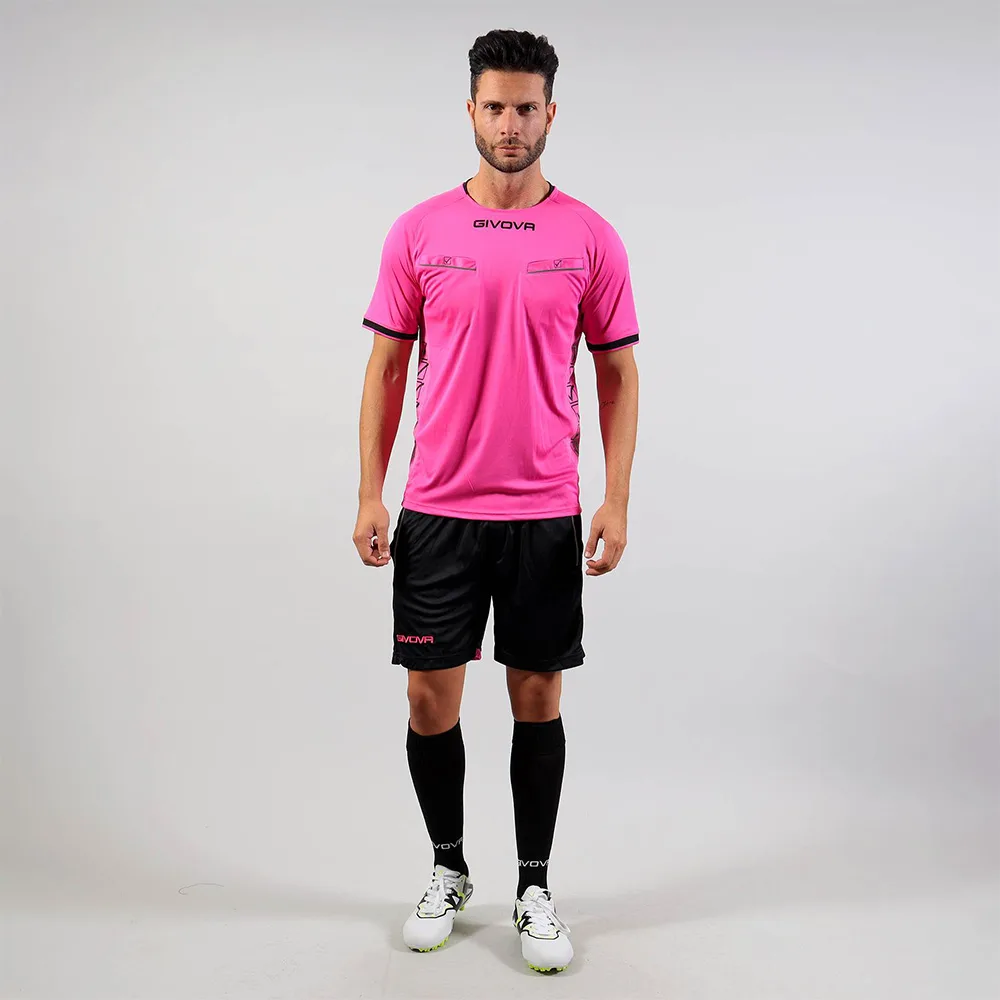 Set echipament arbitru Givova Flag, Fuxia / Negru - imagine 1