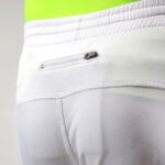 Pantaloni lungi Givova Running, Alb / Galben Fluo - imagine 3