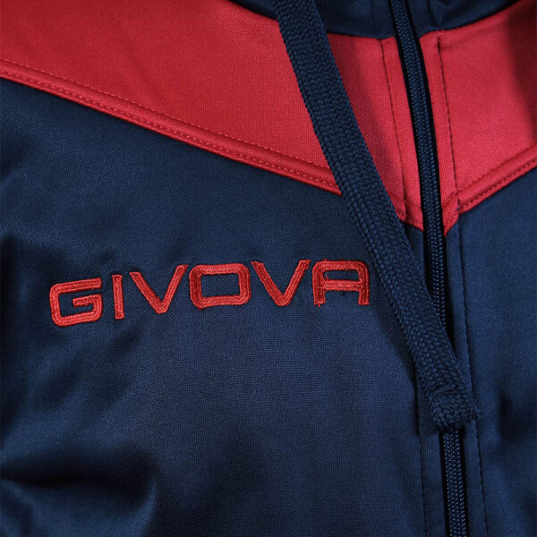 Trening Givova Roma cu gluga, Rosu / Bleumarin - imagine 4