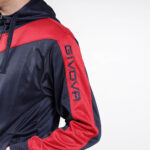 Trening Givova Roma cu gluga, Rosu / Bleumarin - imagine 3