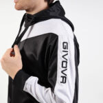 Trening Givova Roma cu gluga, Negru / Alb - imagine 3