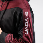 Trening Givova Roma cu gluga, Negru / Visiniu - imagine 3